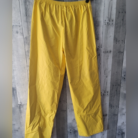 Vintage Columbia Men's Yellow Pull On Rain Pants L - Picture 4 of 5
